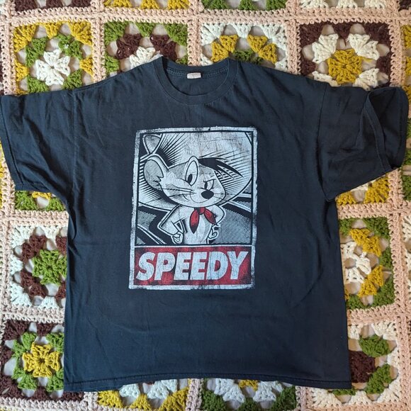 Vintage 2000s Speedy Gonzales T-Shirt Size XXL Distressed Graphic Tee - Picture 1 of 4